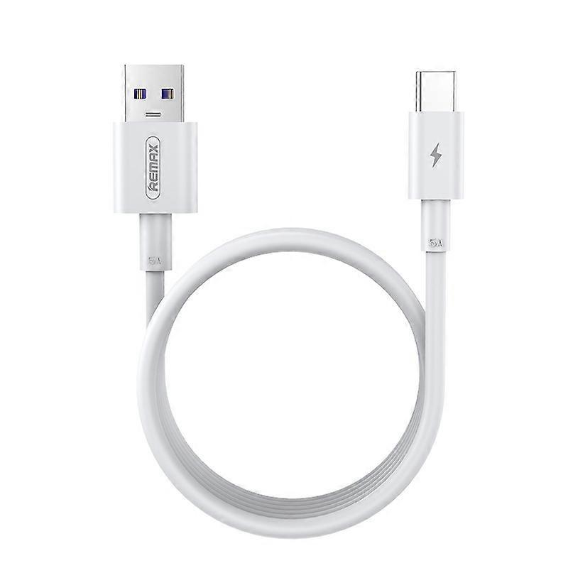 REMAX RC-135A 1m 5A USB to USB-C / Type-C 22.5W PD Fast Charging Data Cable (White)