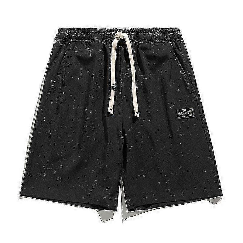 Oversized Men's Summer Oversized Beach Pants Men's Summer Ice Silk Shorts Loose Casual Quick Drying Large Shorts