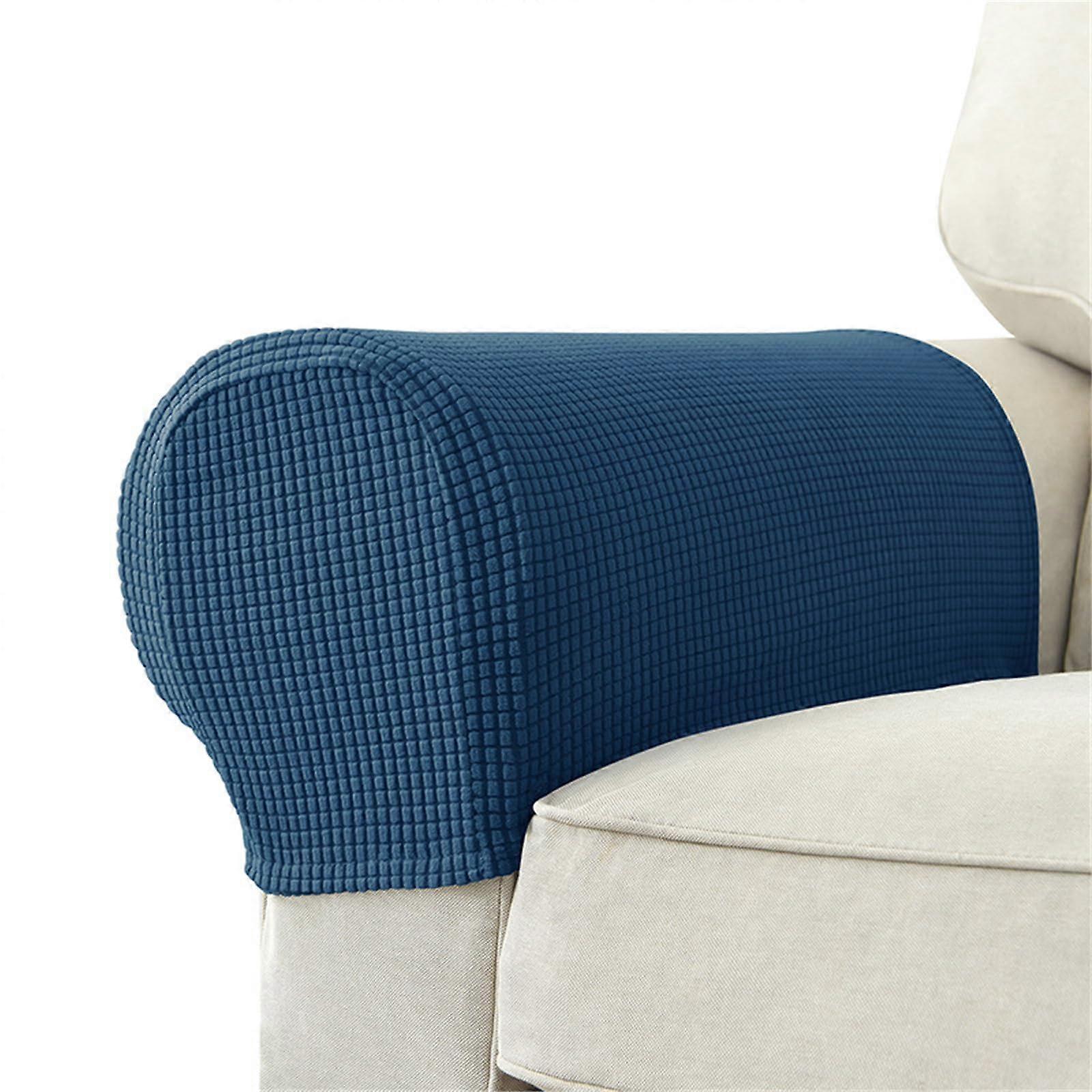 Sofa Armrest Covers Set Of 2, Plush Polyester Arm Protectors, Fits Most Sofas, Home And Office Decoration