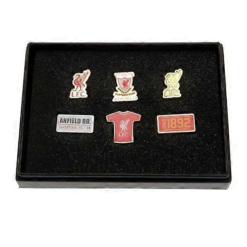Ensemble de 6 badges en alliage du Liverpool FC