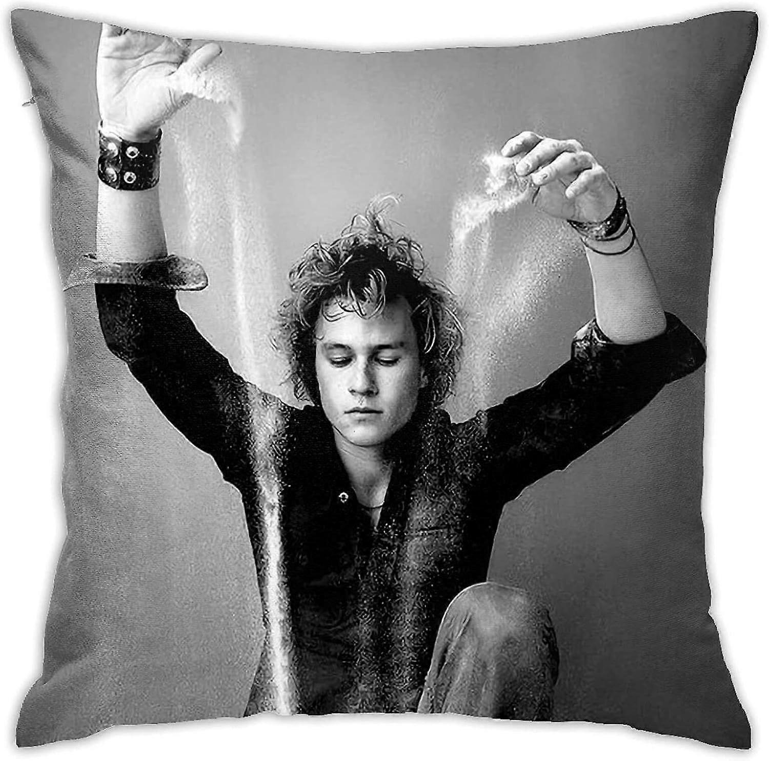 n65ヒースレジャー枕カバー枕カバーソフトクッションカバー装飾スロー枕ソファカースクエア枕カバーホームベッド装飾用(18x18in)-TB3065