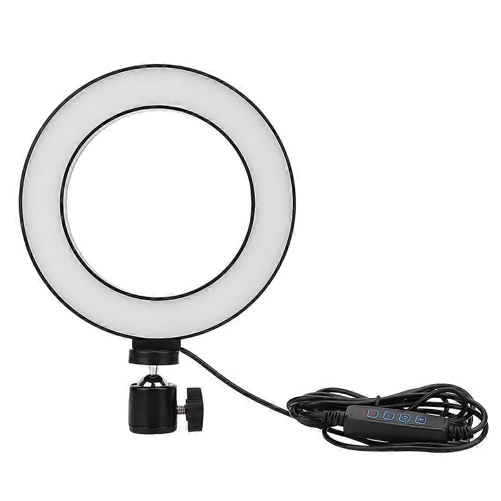 6 Inch LED Ring Light Living Broadcast Selfie Fill Lamp Dimmable 3 Light Modes