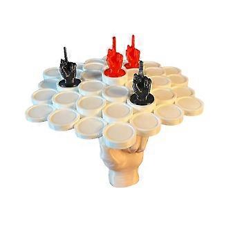 Middle Finger Balance Game Funny Party Board Game for Game Night Family Gathering Travel with Friends 2 Teams Stacking Challenge Hilarious Prank Gift