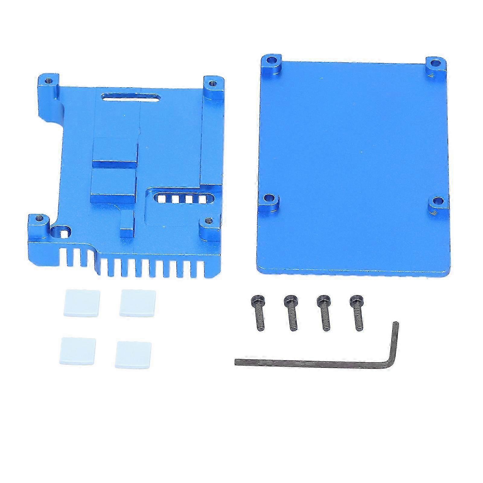 Enclosure for Raspberry Pi 4 B Aluminum Alloy Heat Dissipation Shell Microcomputer Accessories