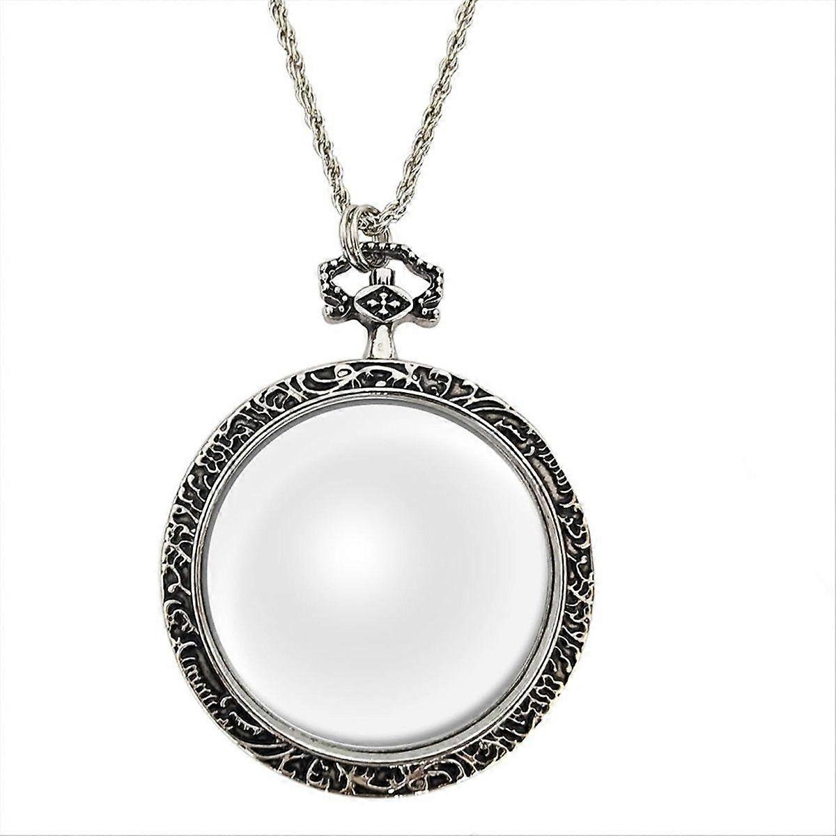 10X Zvětšovací sklo Náhrdelník Lupa Náhrdelník Přívěsek Optická Lupa s řetízkem Náhrdelník pro