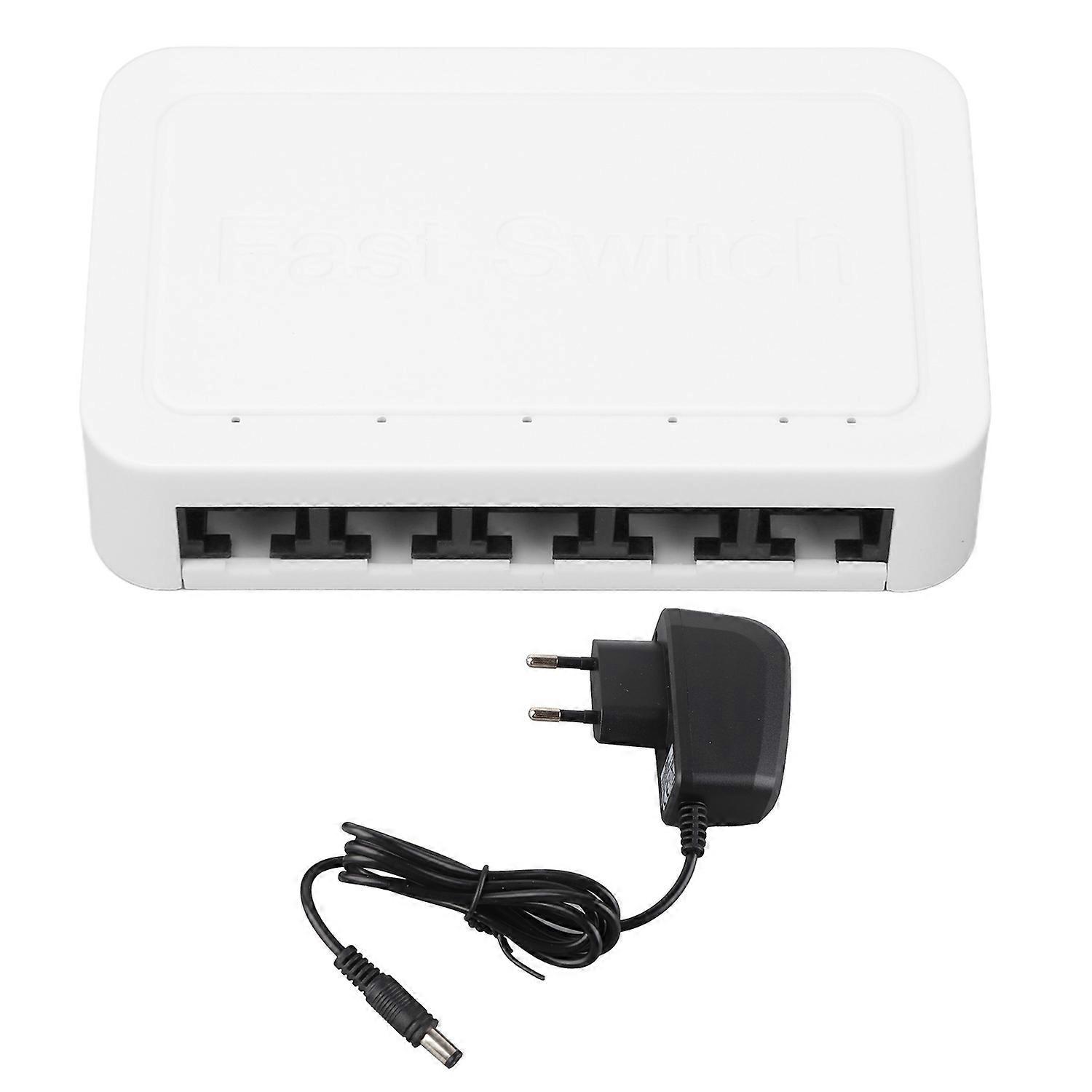 5 Port Ethernet Switch 10/100Mbps RJ45 Ports 4KV Thunder Protection Fast Ethernet Switch Desktop Eth