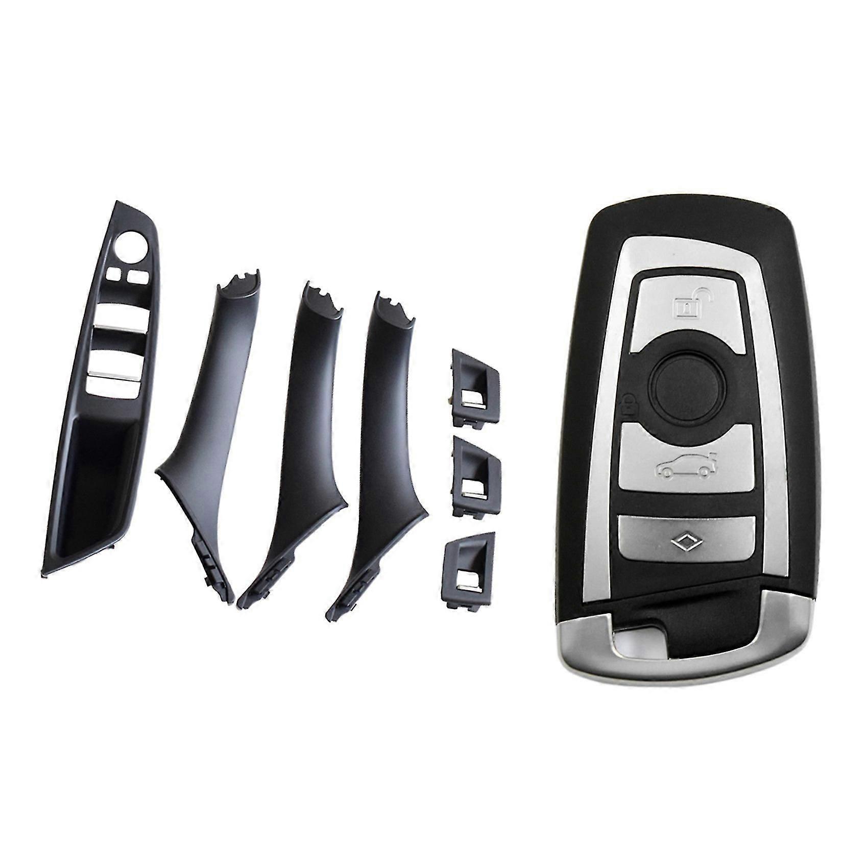 Smart Remote Key Fob Case Blade pour F10 F20 F30 F40 1 3 5 Series 4button & Lhd Car Interior Door Ha