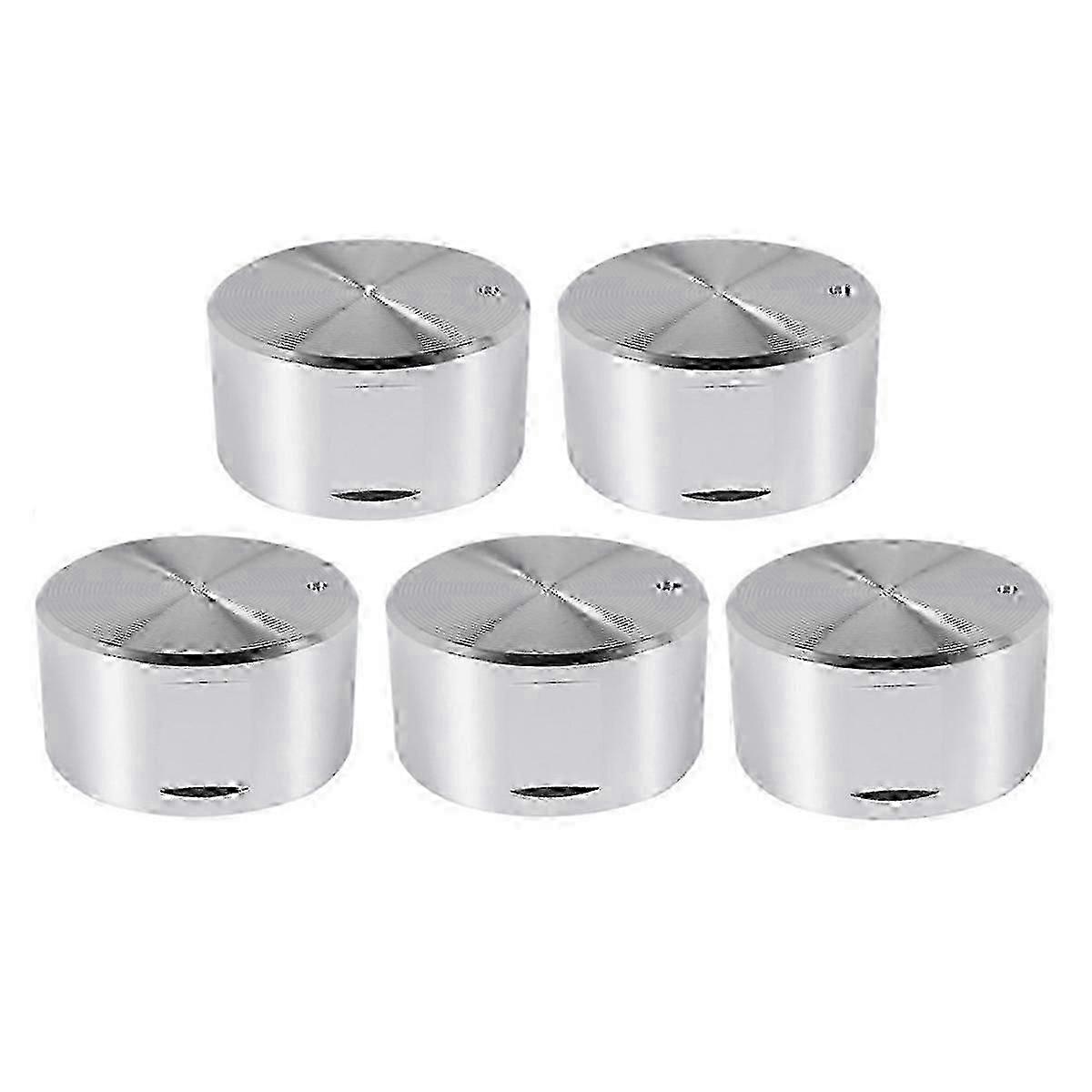 5 Pcs Metal Gas Stove Knobs Replacement for Cooker Range Oven Burner Control Switch