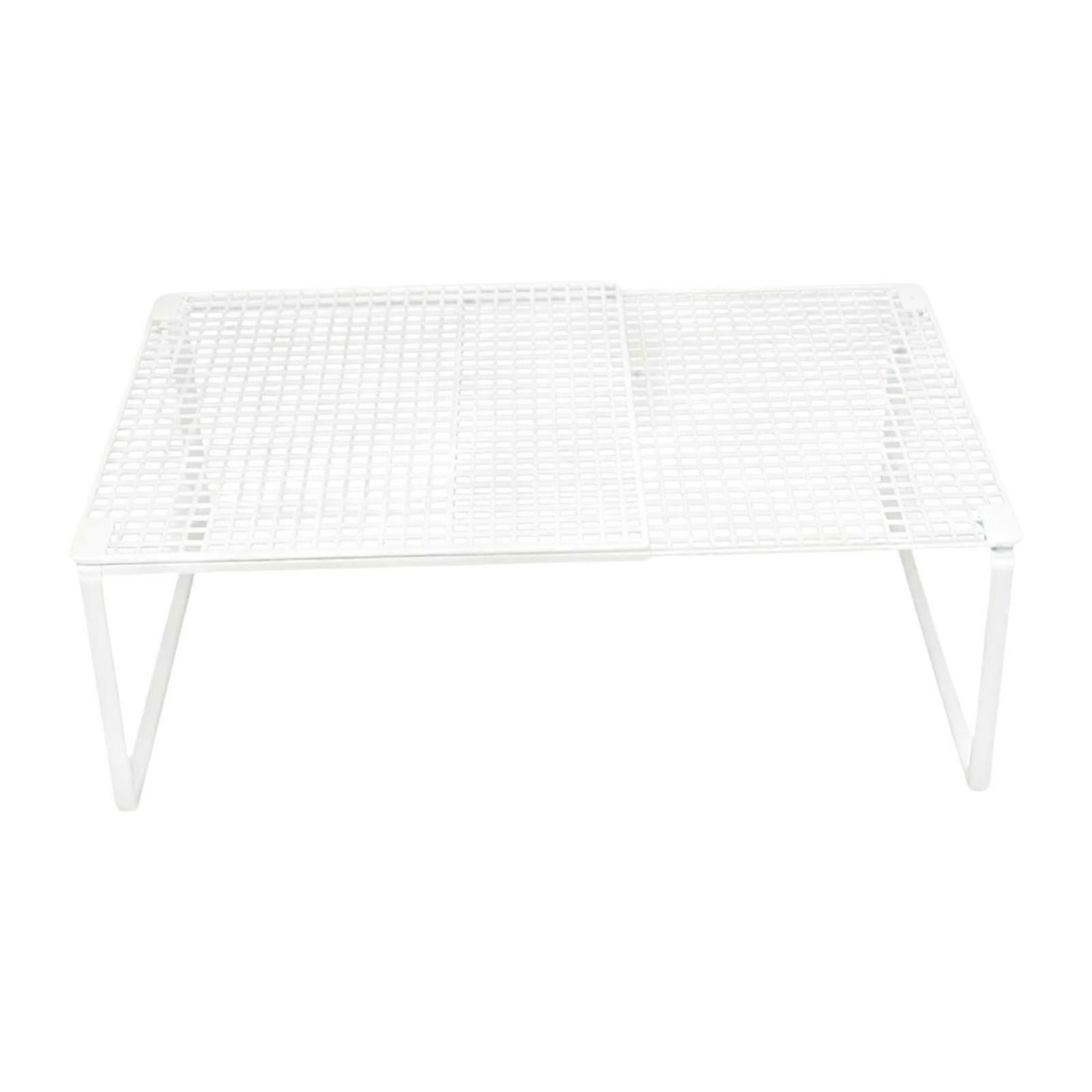 Expandable Cabinet Storage Shelf Space Save Countertop Adjustable Cups Plates