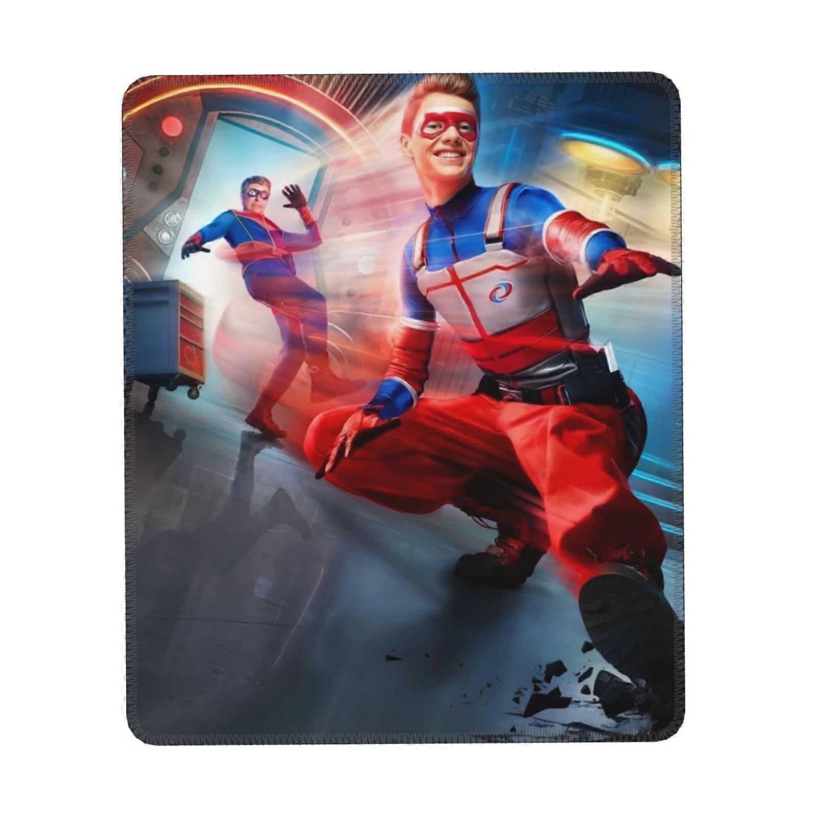 Henry Danger Mouse Pad compatible with xxx, stitched edge, non-slip rubber base, washable Lycra cloth, comfortable for laptop & computer use
