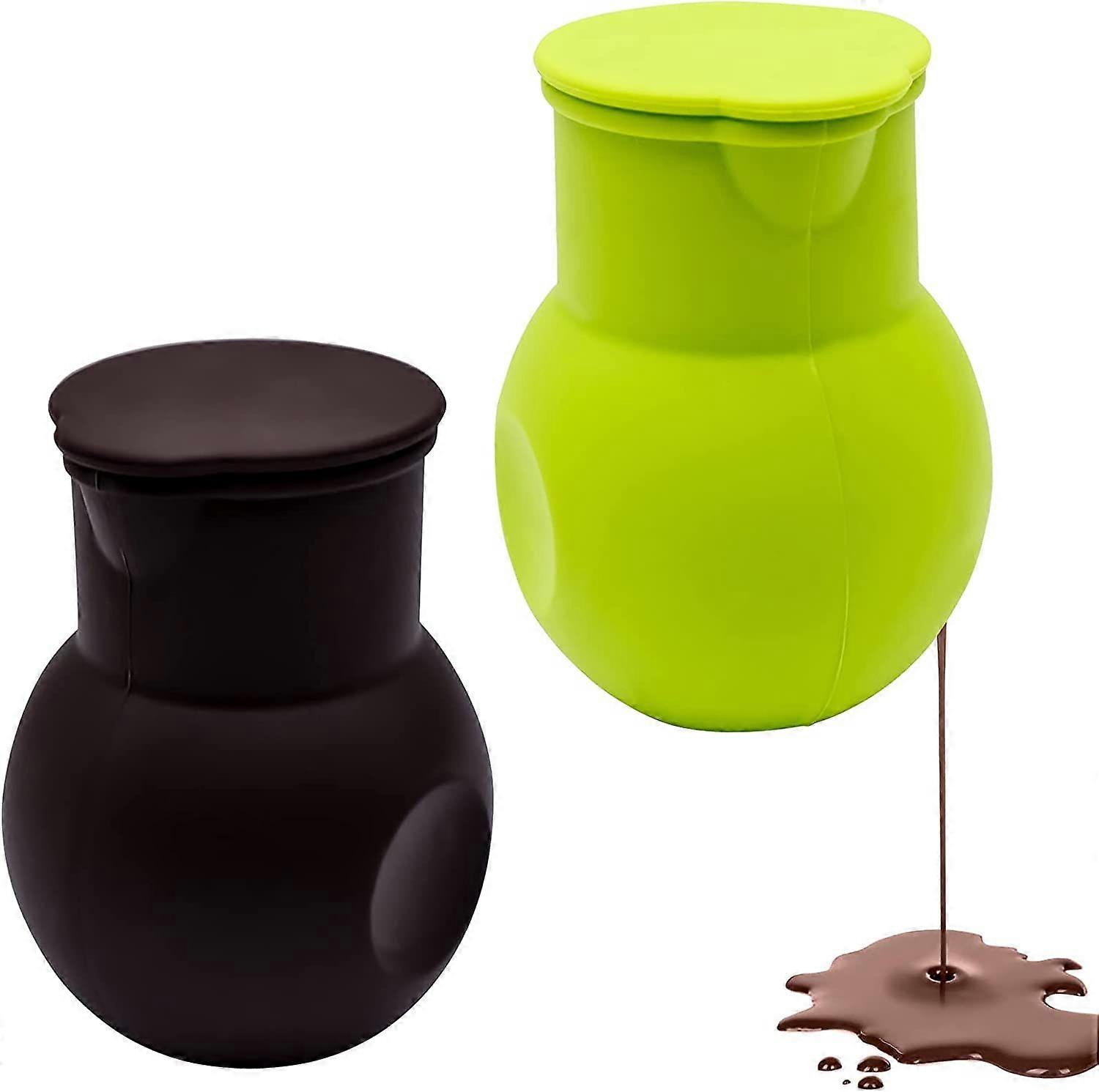Chocolate Melting Pot Silicone Butter Melter Microwave Nonstick Melting Warming Pot for Butter  Caramel  Milk  Sugar