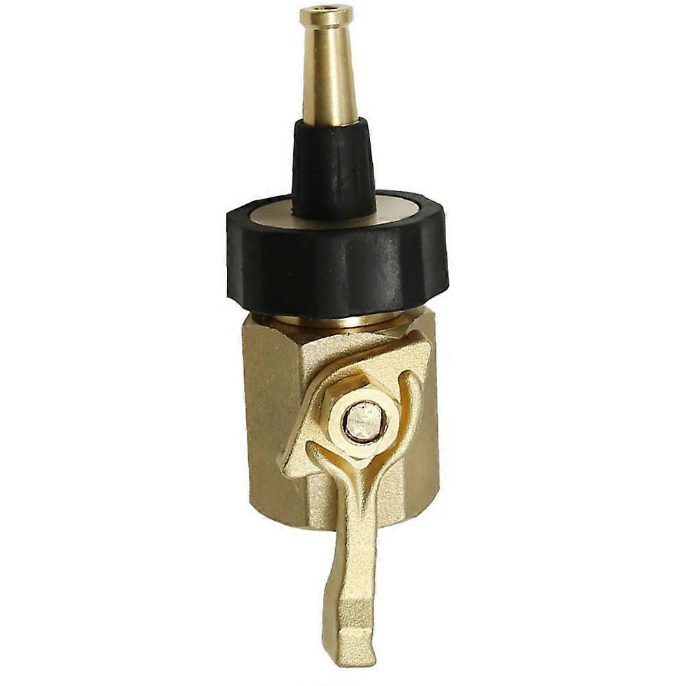 Solid Brass Yard Nozzle Heavy Duty Adjustable Valve Water Hose High Pressure
