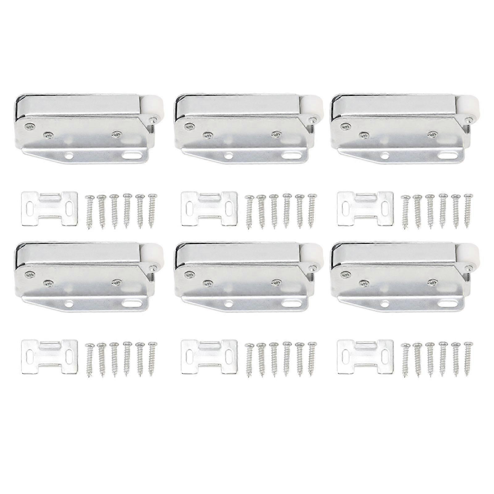 6Pcs Spring Latch Mini Door Push Release Latch Light Weight Push to Open Door Latch for Cabinet