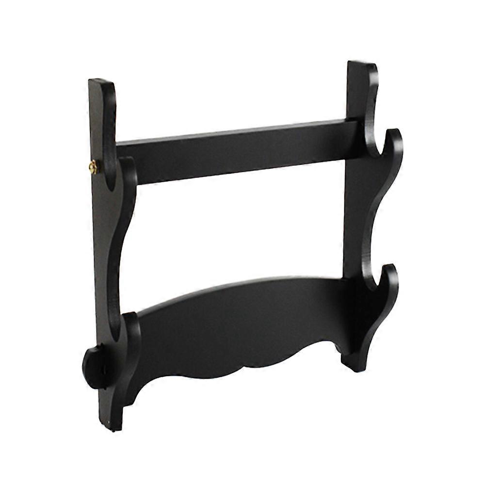Sword Display Stand Bamboo Material for Displaying 2 Layers Wall Mounted Organizer