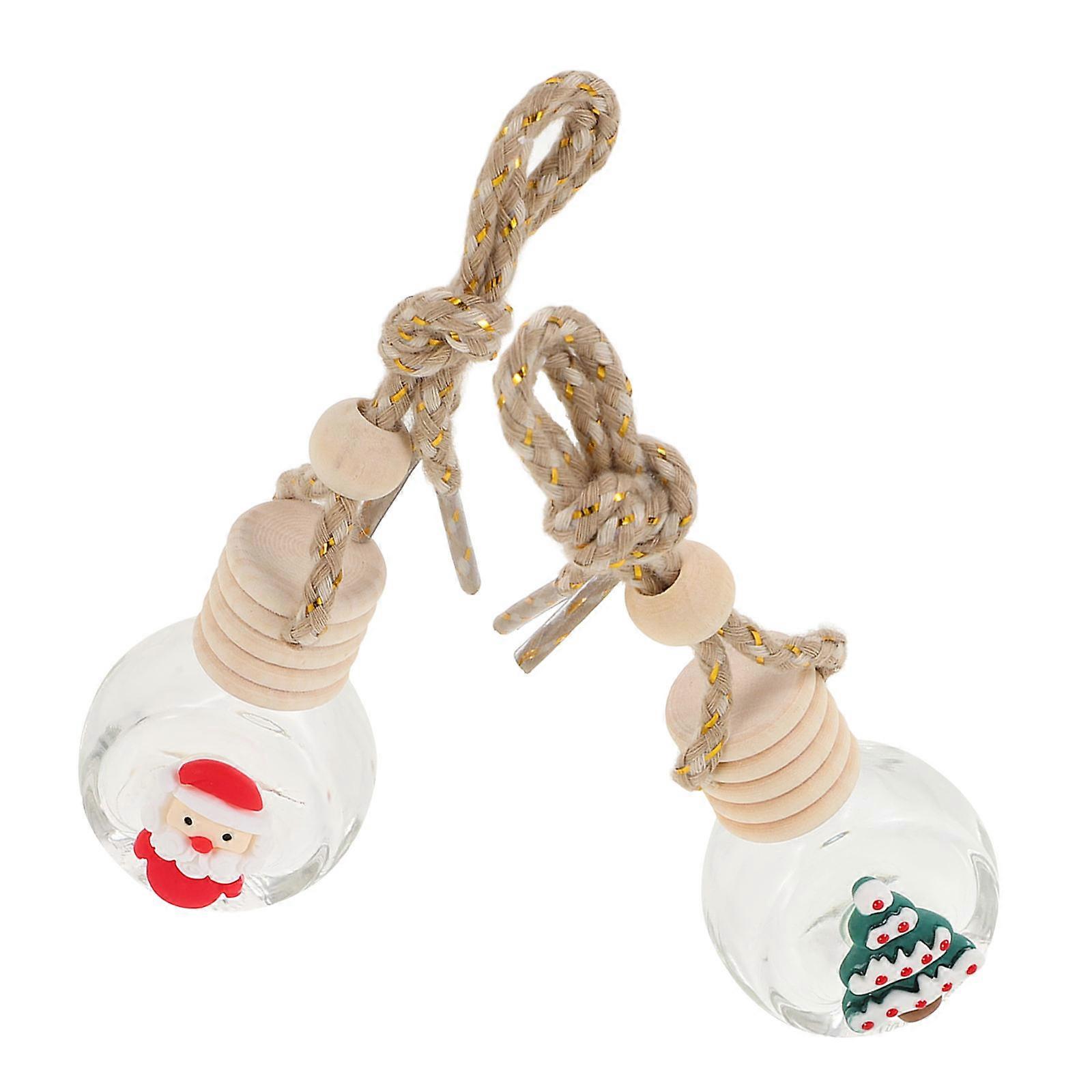 Empty Car Diffuser Bottles Hanging Cute Air Freshener 2Pcs Set