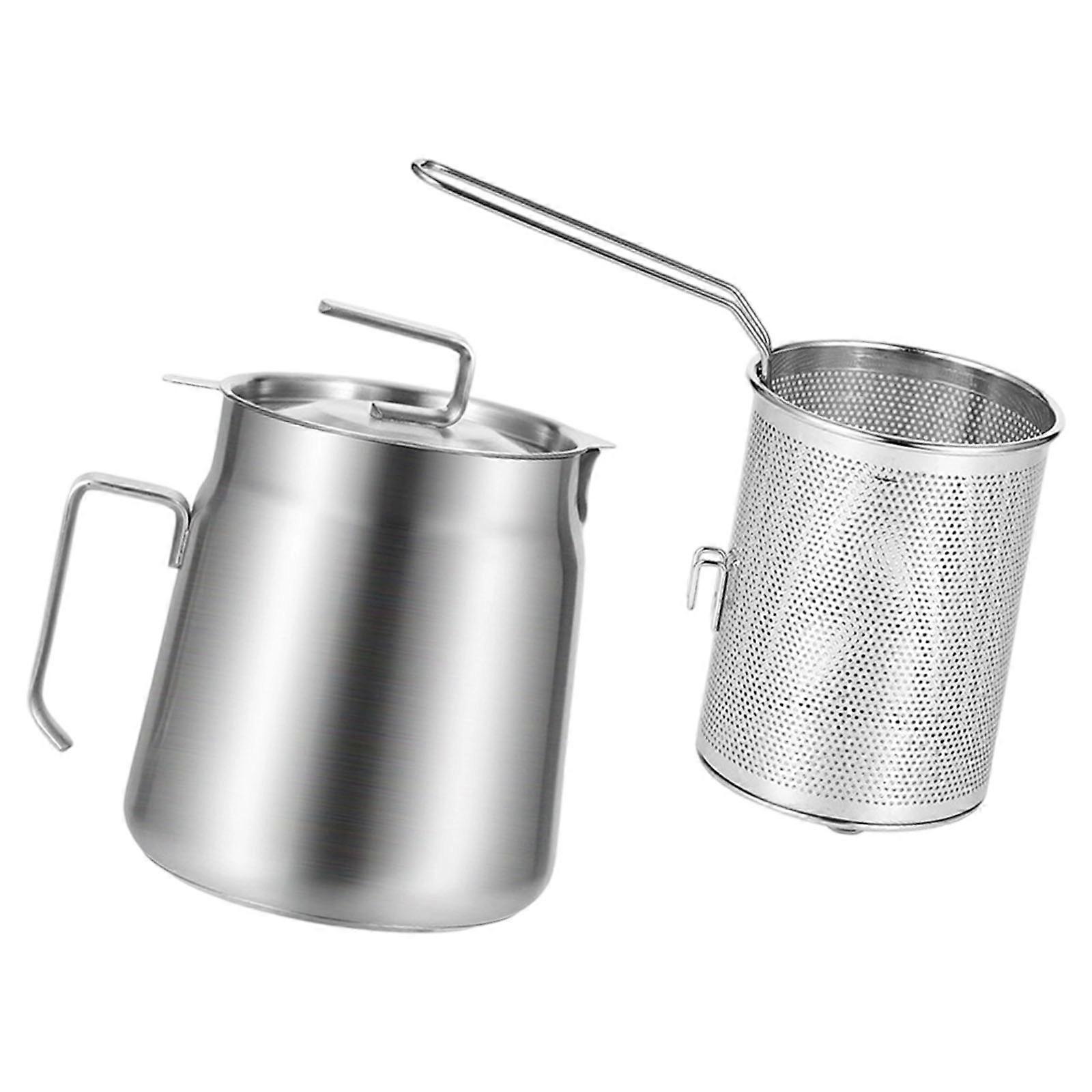 Professional Oil Filtration System with Stainless Steel Frying Basket Not Clogging Design for Home and Commercial Use  small