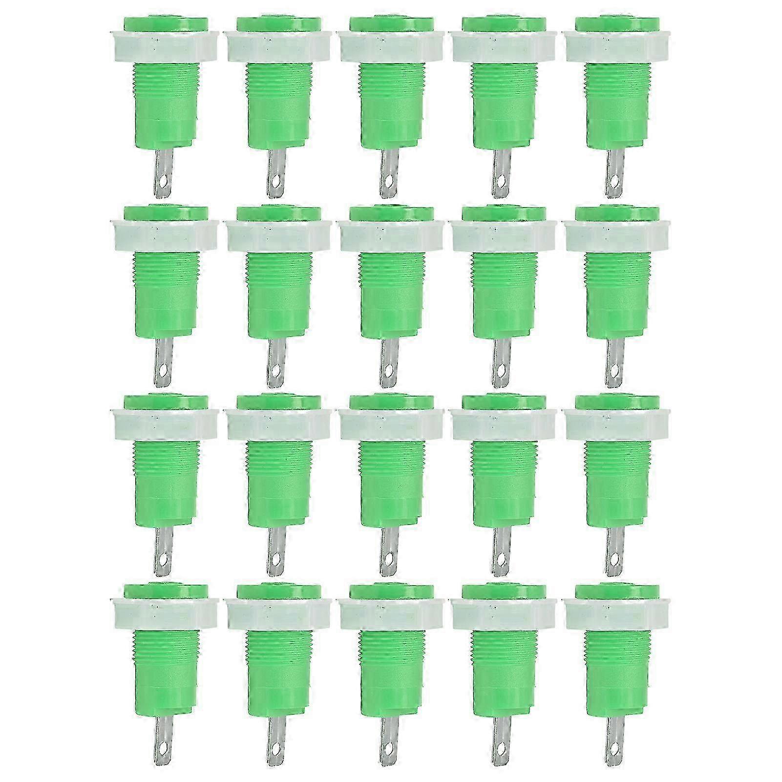 20Pcs Banana Socket Binding Post Adapter Brass Safe Welding Type Grounding Terminal 4mm 402 1KV 32A z