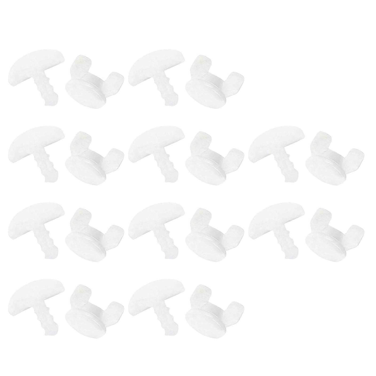 10Pcs Easy to Installs Curtain Track Stoppers for Long Performances in Moist Environment Multicolor