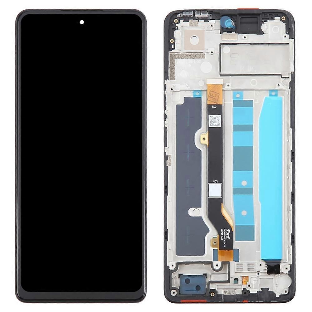 For TECNO Spark 20 Pro KJ6 Grade C LCD Screen and Digitizer Assembly+Frame Part(Without Logo)