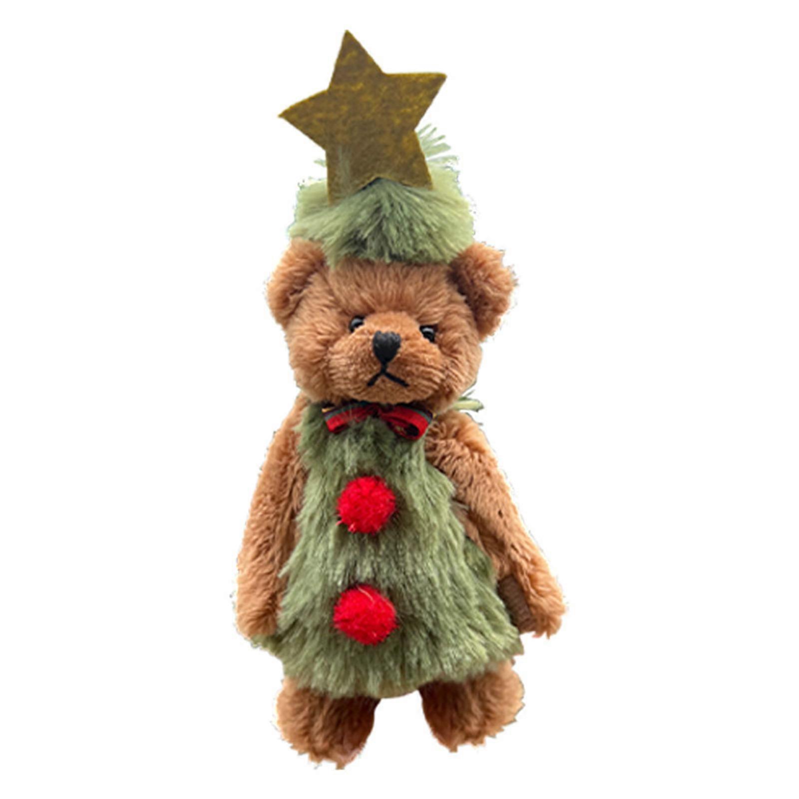 Quality Christmas Bear Stuffed Animal Soft and Durable Material for Long lasting Use Add Festive Atmospheres in Room Multicolor