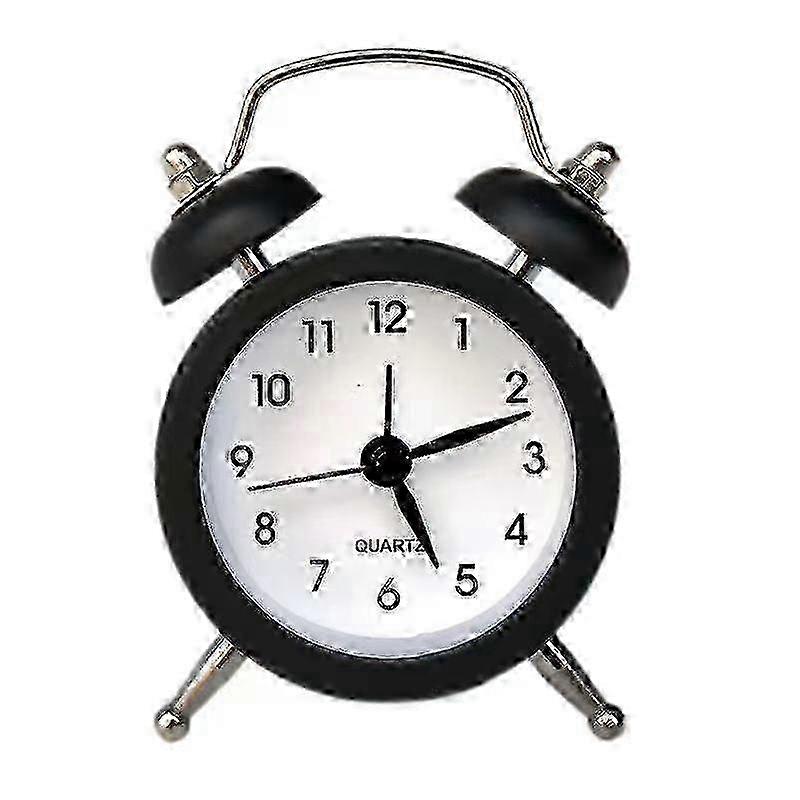 Cute Mini Metal Round Alarm Clock Creative Home Decoration