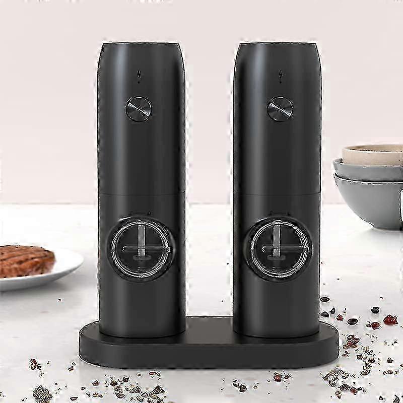 Electric Salt and Pepper Grinder Set, Automatic Design, Refillable Kitchen Gadgets