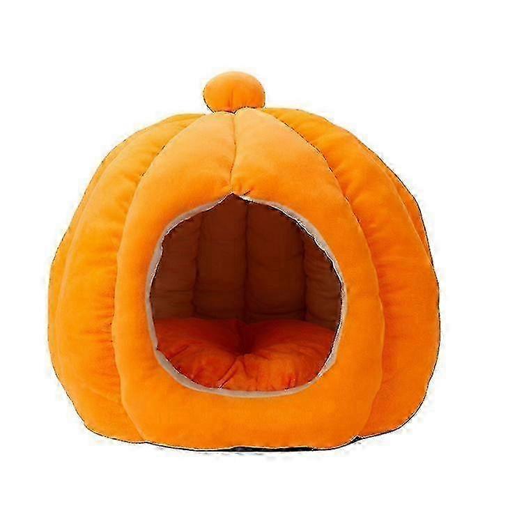 Cute Pumpkin Style Cat Bed for Indoor Cats