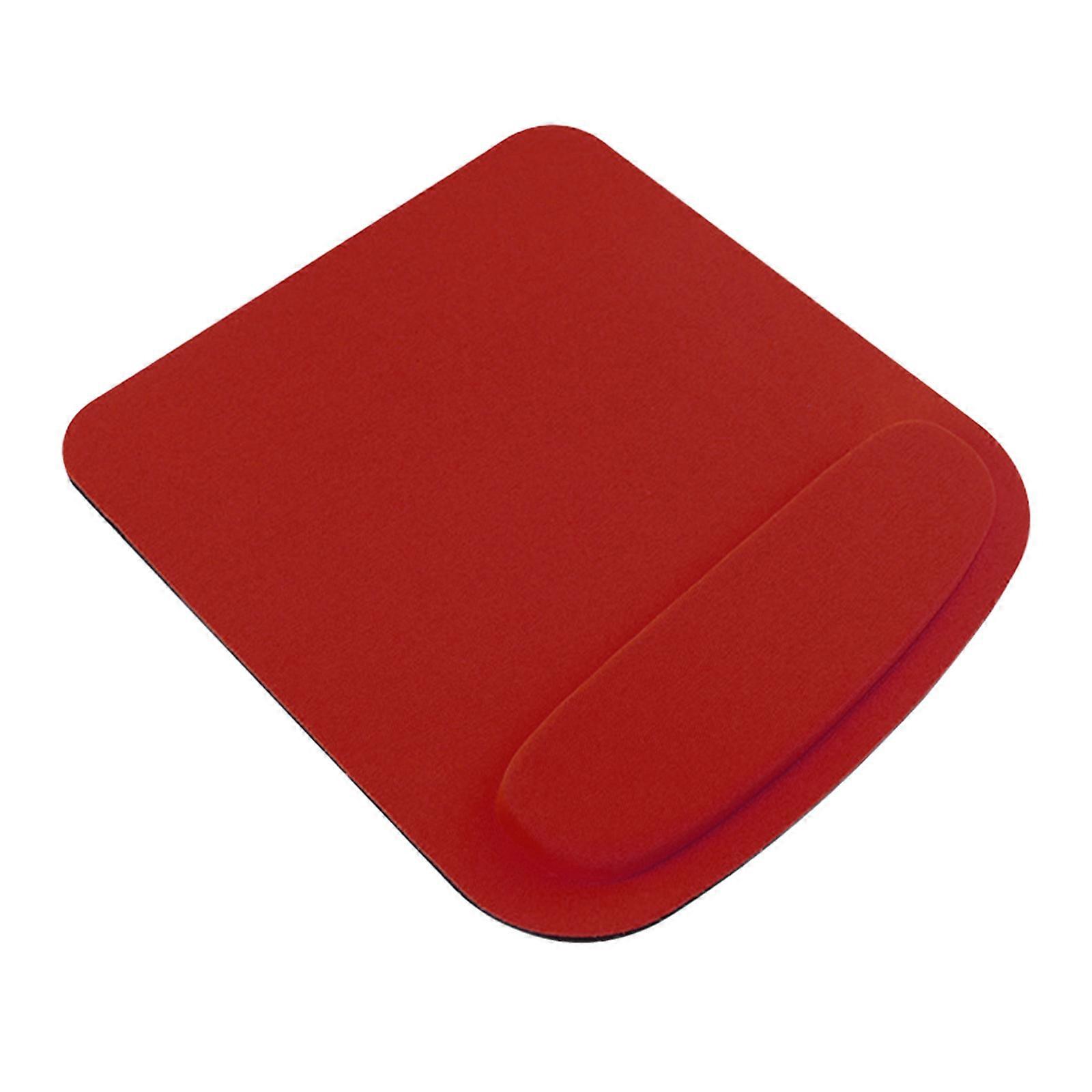 Ergonomic Mouse Pad with Wrist Support Comfortable Mousepad Smooth Wrist Rest for Pain Relief Computer Laptops  Red