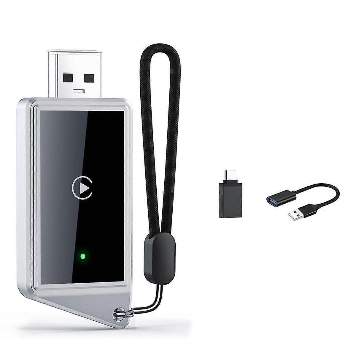 Wireless CarPlay Adapter for Car Smart CarPlay AI Box WiFi Bluetooth Connect Wired CarPlay to Wirele