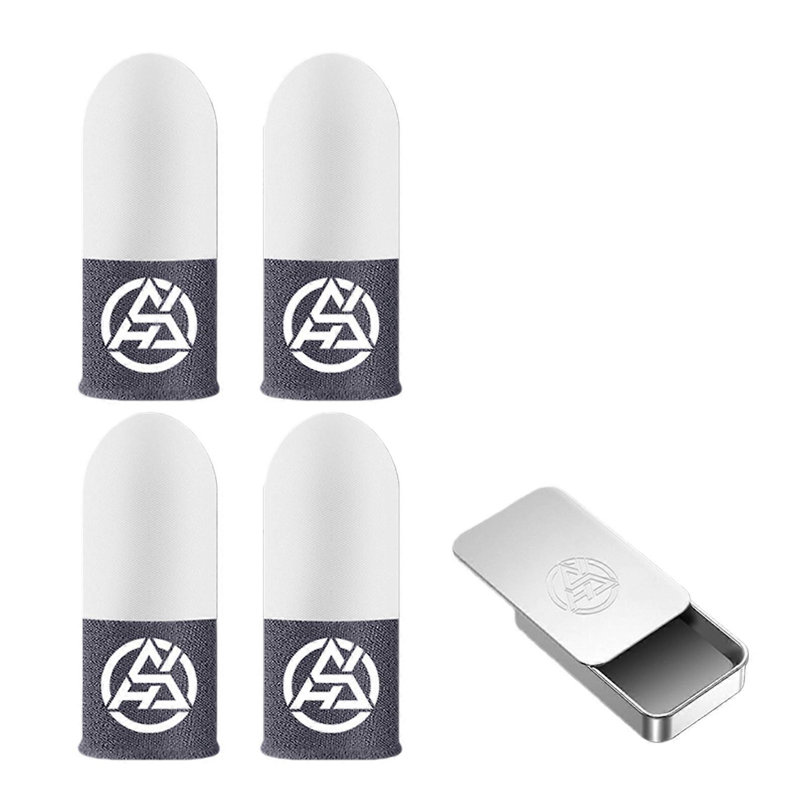 Breathable Conductive Finger Sleeves Gloves Protectors Covers With Night Glowing Feature For Mobile Gaming And Fast Response Multicolor