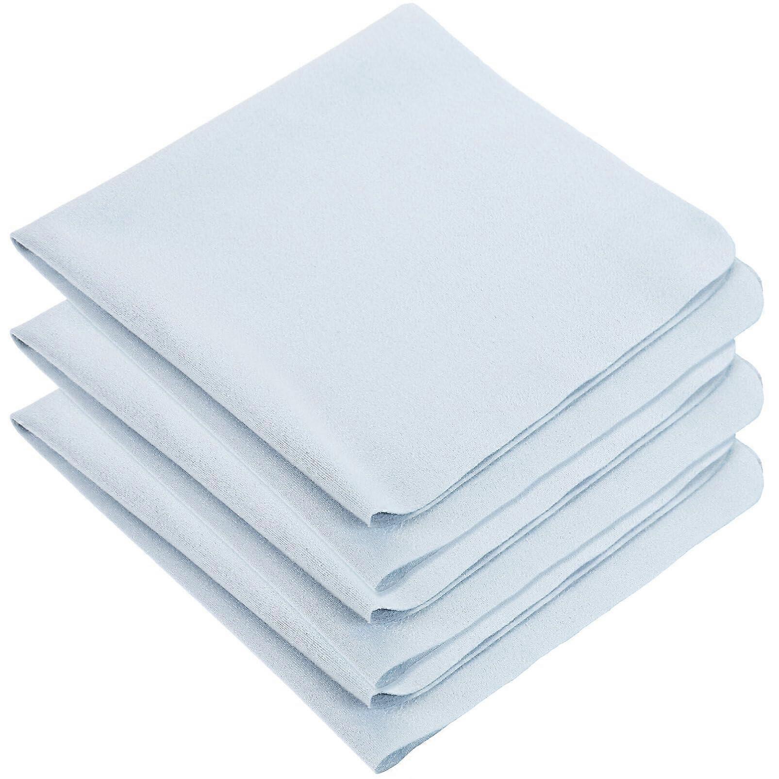 Lens Cleaning Cloths Set of 3 Soft Microfiber Wipes for Eyeglasses Cameras Phones Screens Blue