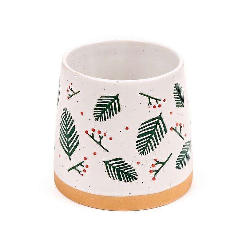 Stoneware Mug - Pine Sprigs  Berries 1 Pack