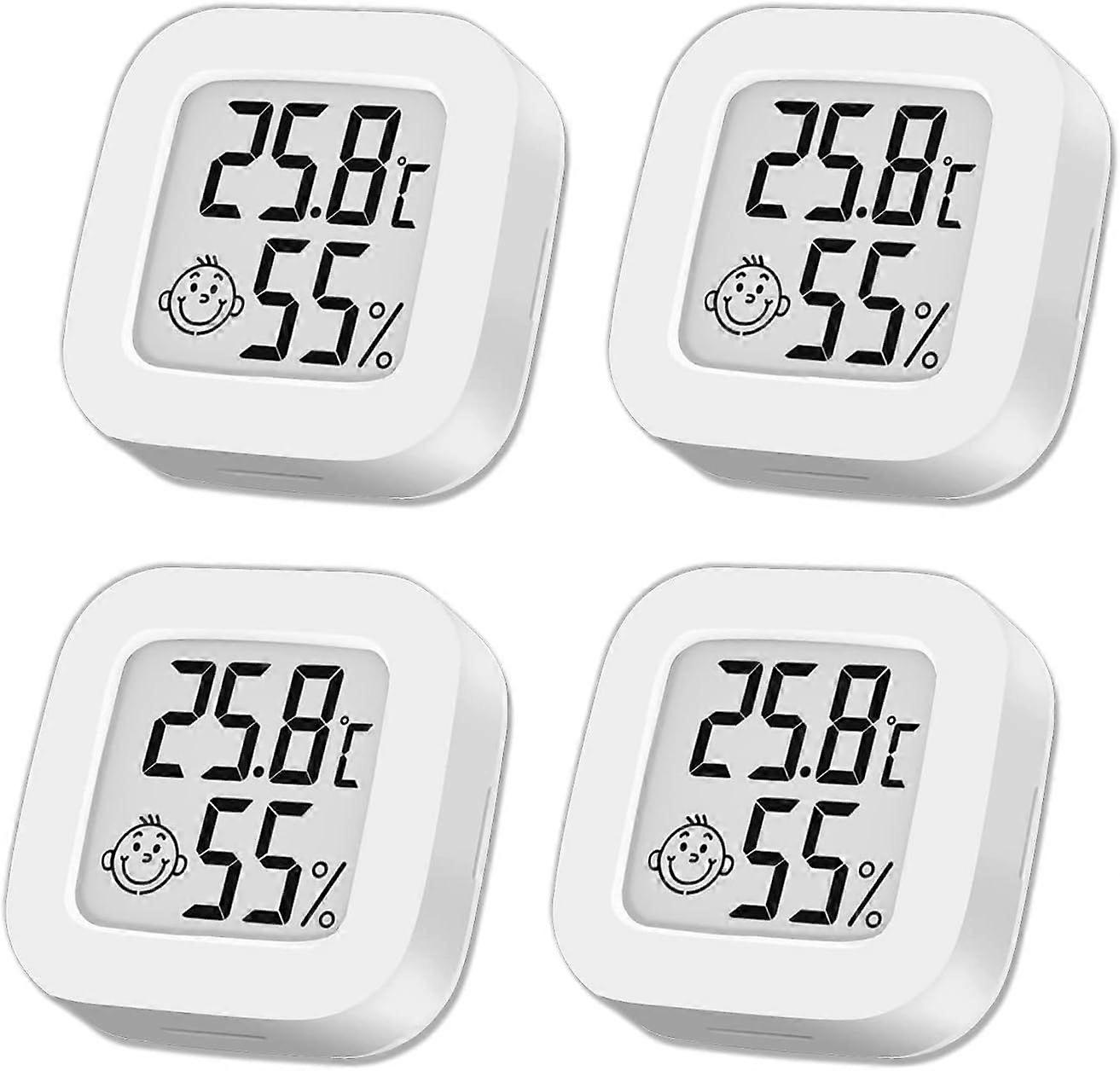 mini indoor thermometers (white), digital thermometer hygrometer
