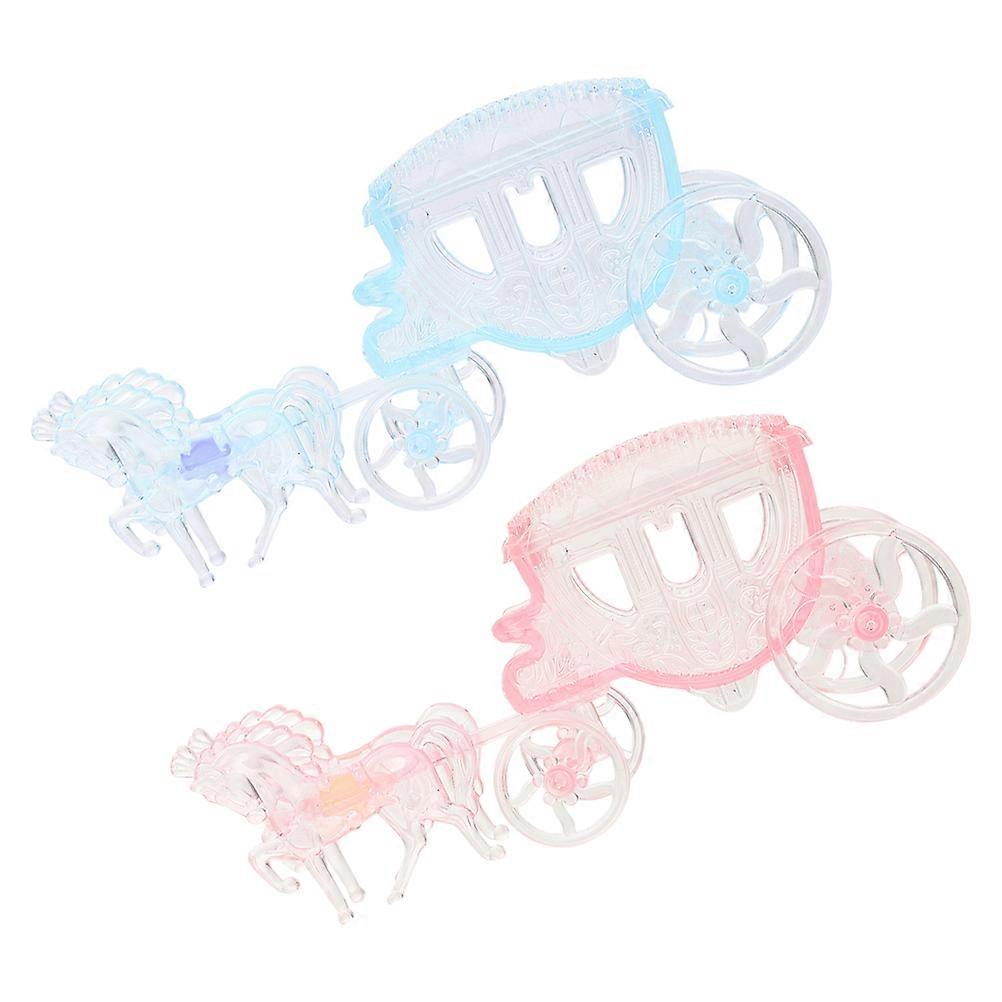 Wedding Candy Holder Sky-Blue Mini Carriage Candy Box for Storage Use