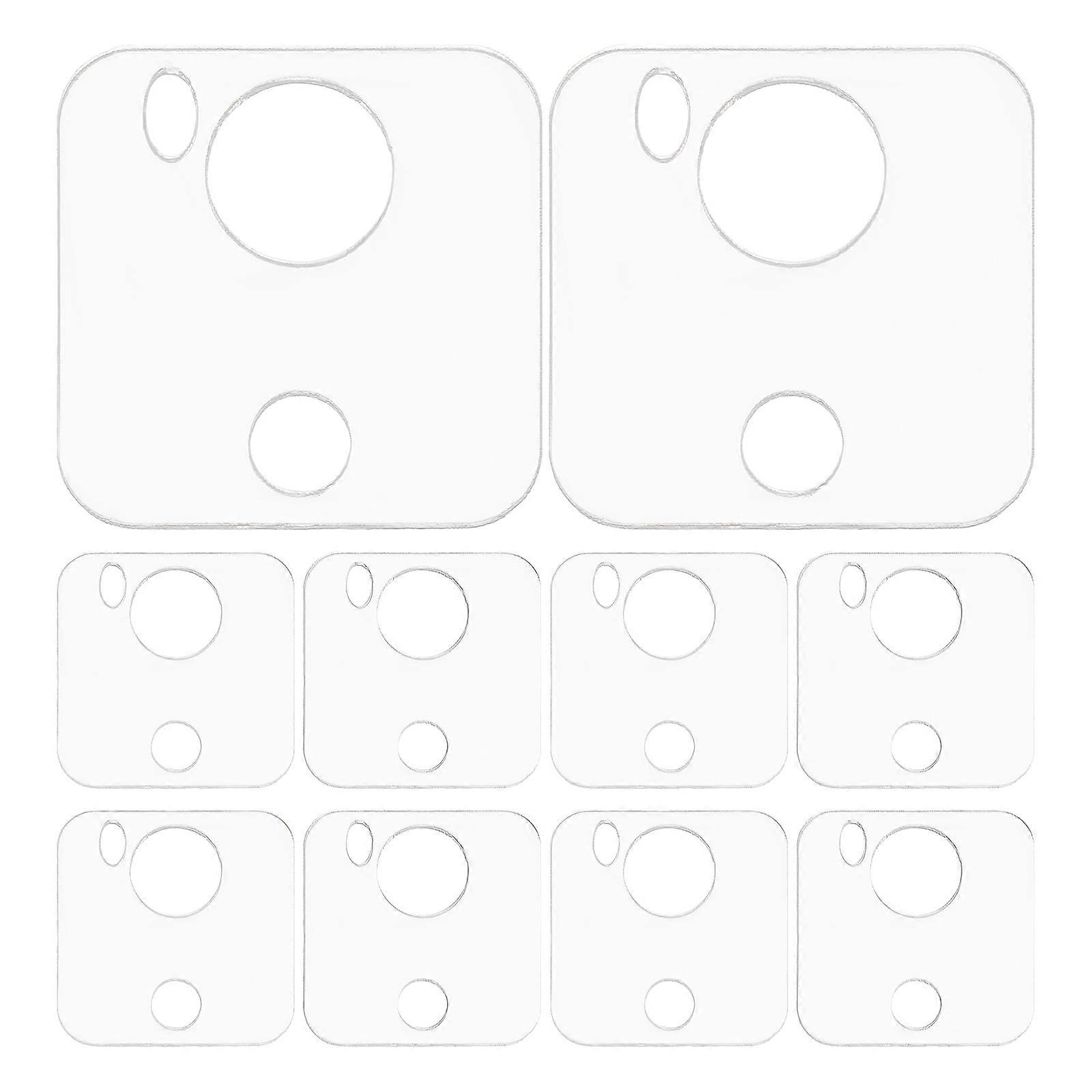 Clear Acrylic Floss Bobbin Organizer for Embroidery Thread Storage 10Pcs Set