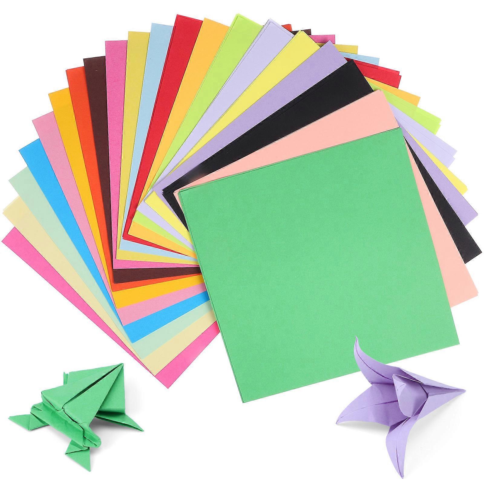 Mixed Color Origami Paper for Projects with Vibrant Colors 200 Pcs 6 x 6 inches