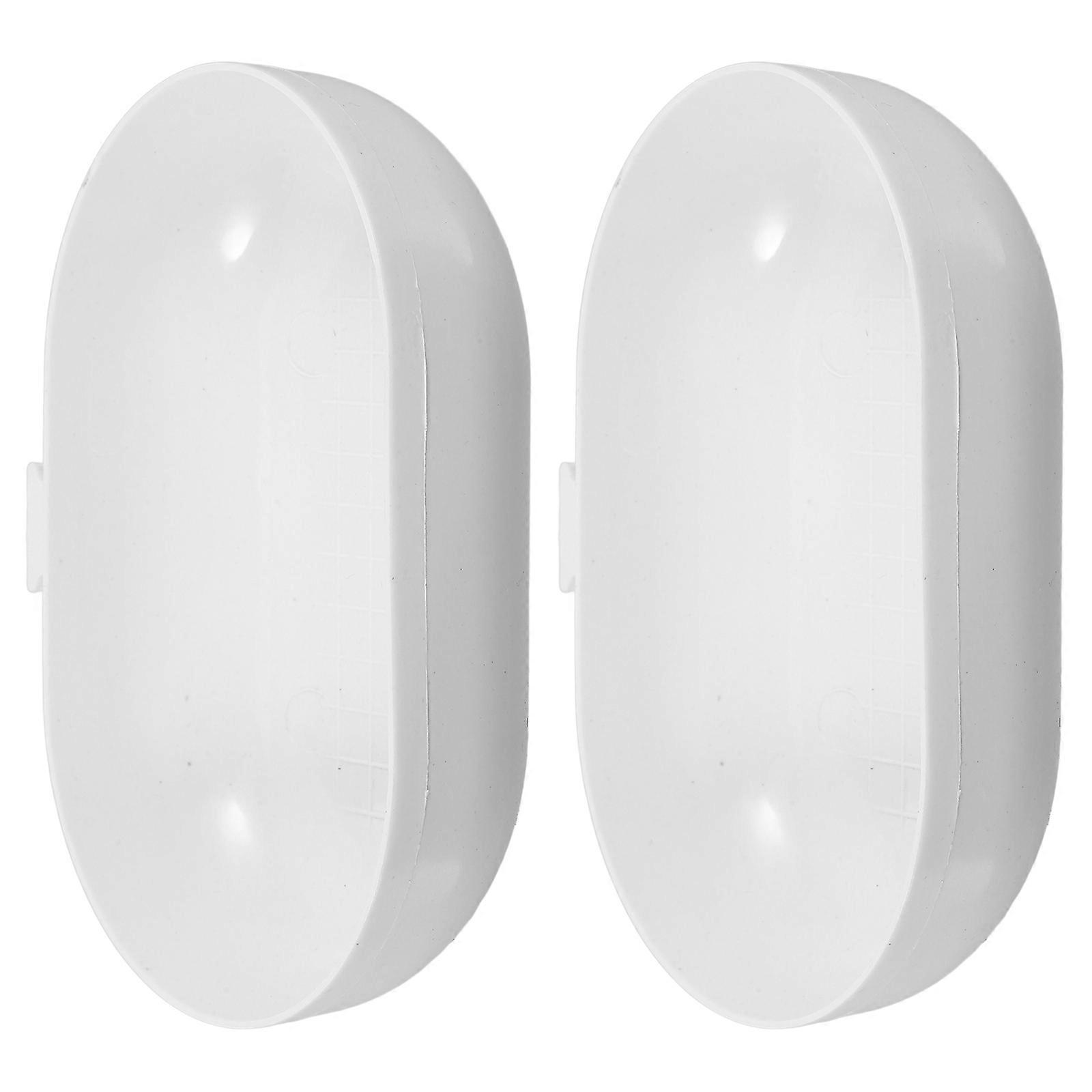 Garden Bird Bath Plastic Bowl for Balcony Use 2Pcs White Replacement