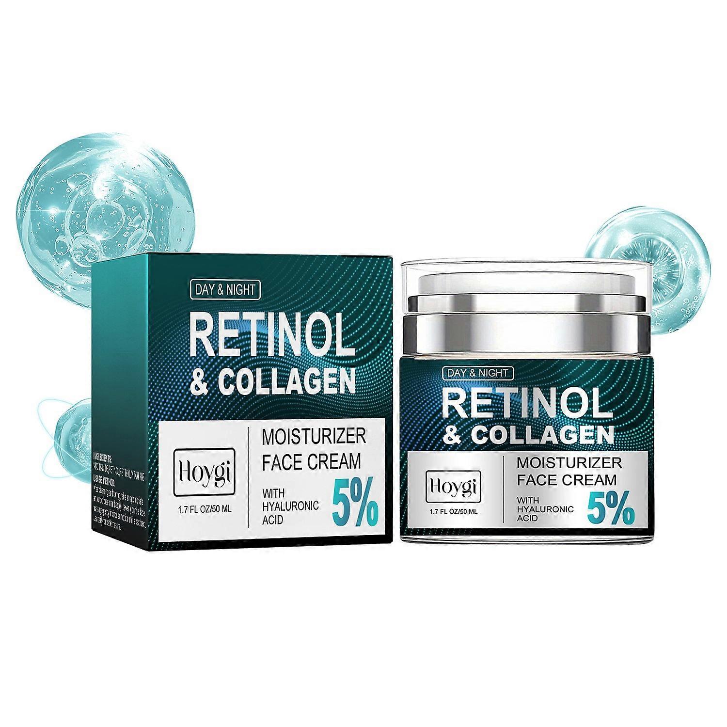 1-6pcs HOYGI Retinol Face Cream 50ml For Anti Aging Moisturizing Firming Skin Reduce Fine Lines Wrin