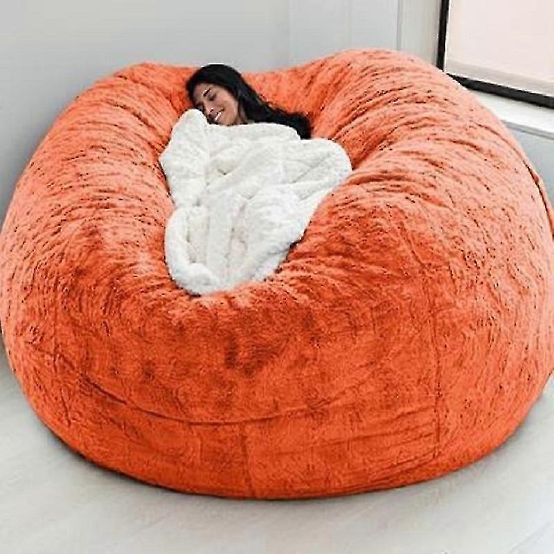 unbrand Round Super Big Bean Bag Cover Lazy Sofa Room Sofa Bed Case Lounger Seat Sofa Bean Bag Puff