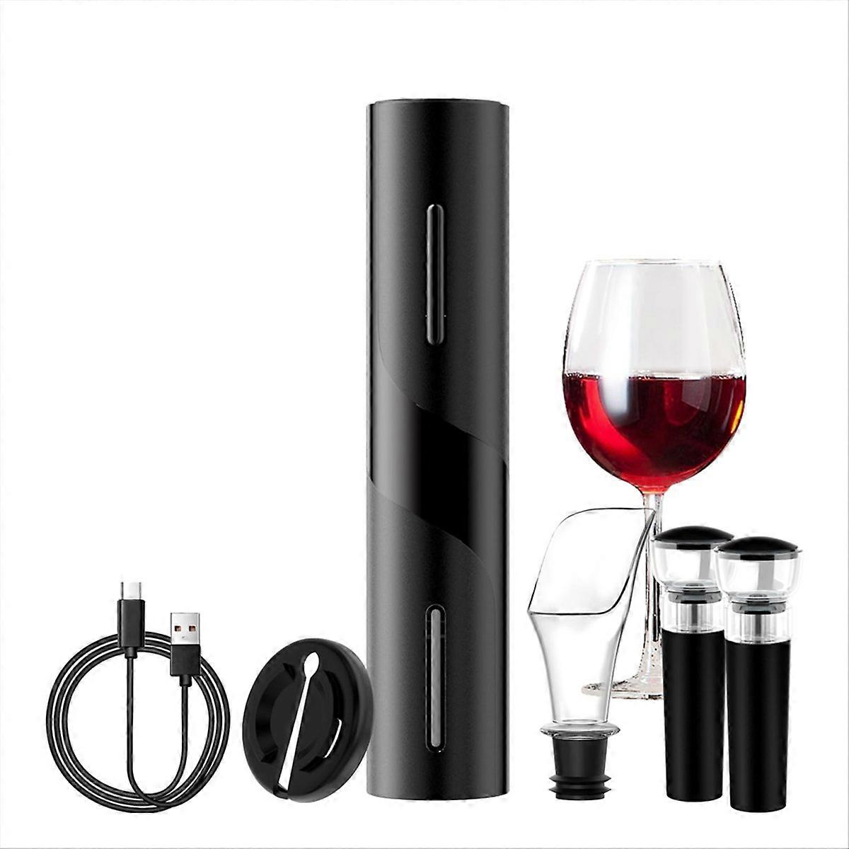 Electric Wine Opener: Automatic Wine Bottle Opener with Foil Cutter