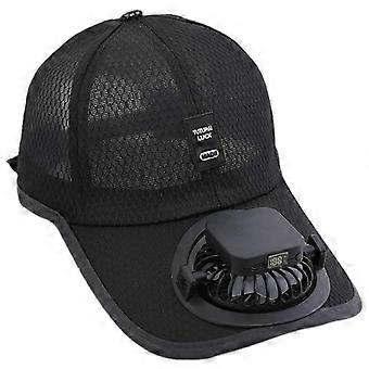 Solarbetriebene Kühlhaube mit Ventilator für Outdoor-Aktivitäten und USB-Ladefunktion