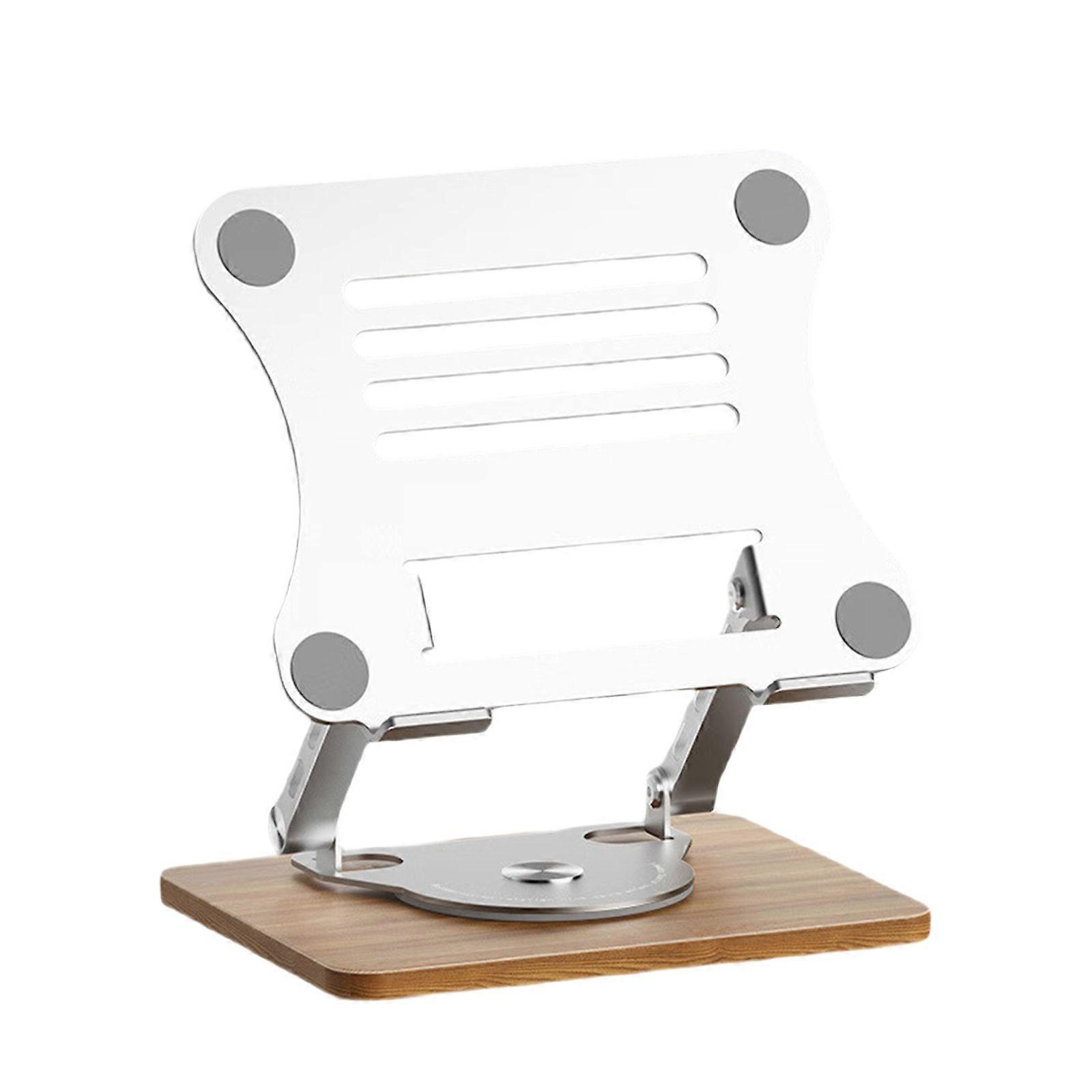 Cooling Strengthened Ergonomic Notebook Stand 360 Degree Rotatable Height Adjustable for 10-17inch Laptops  Silver