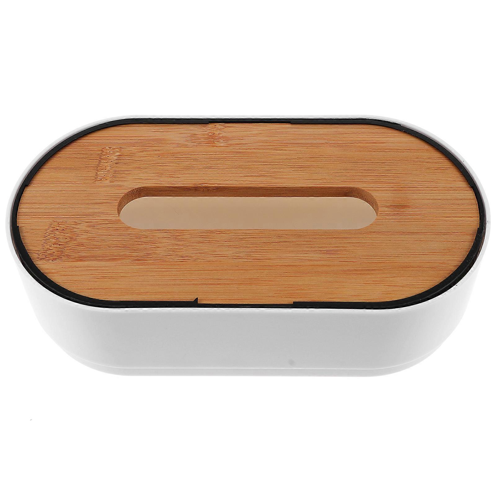 Vintage Tissue Box Creative Tissue Holder for Office Use 2Pcs White