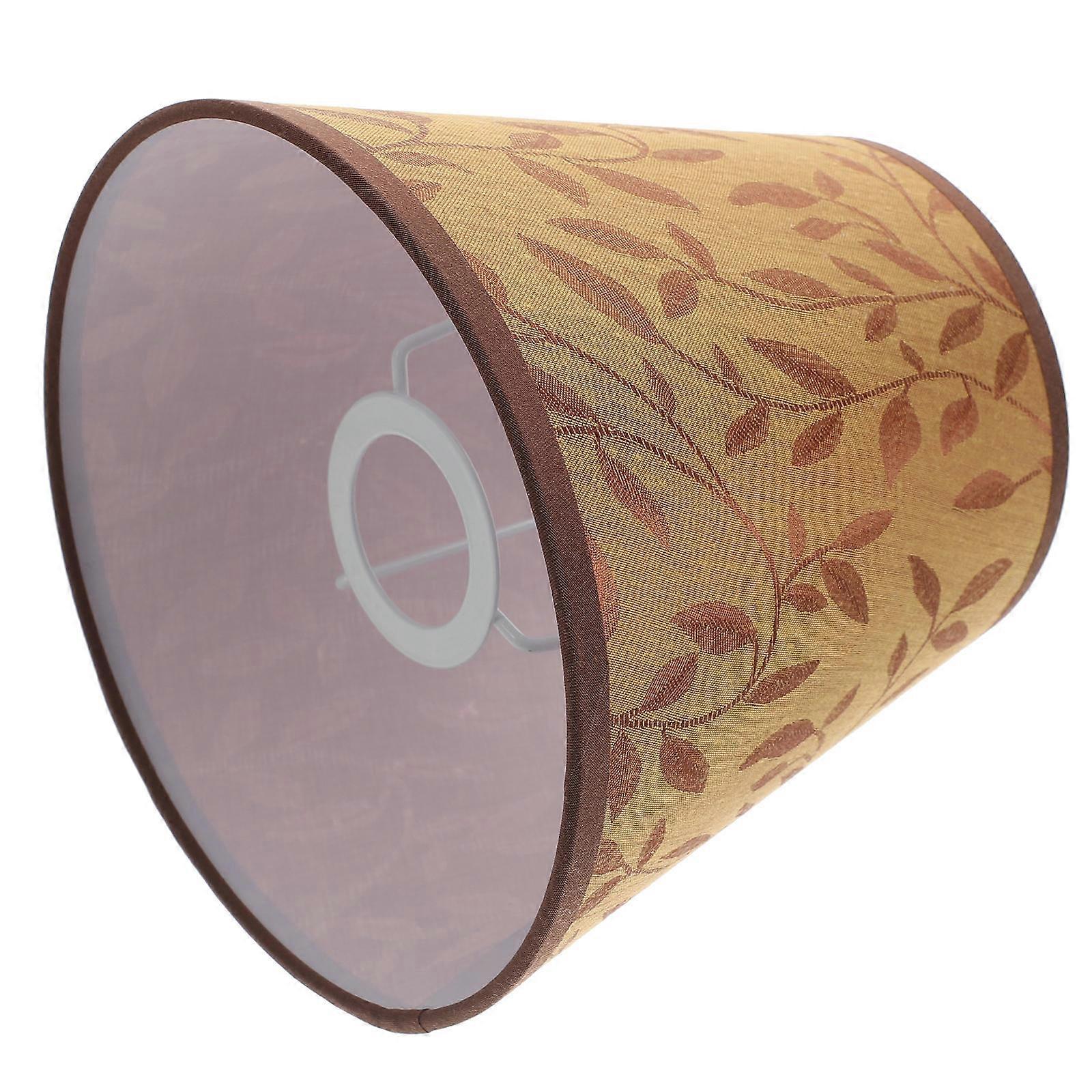 Small Lampshade Golden Cloth for Indoor Light Cover 2Pcs E27 Socket