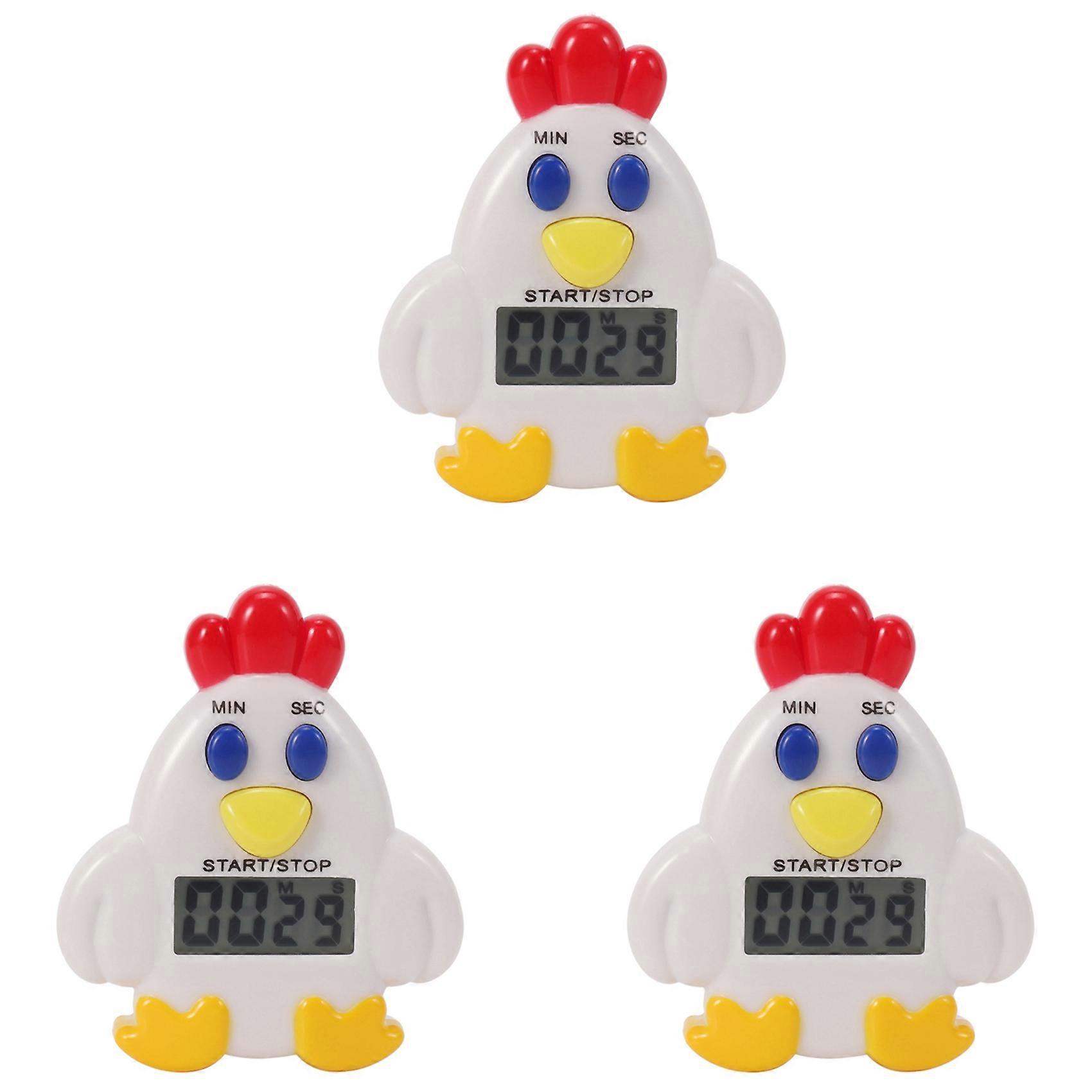 3X Kitchen LCD Digital 99 Minute 59 SEC Countdown Clip Hen Alarm Timer Tool