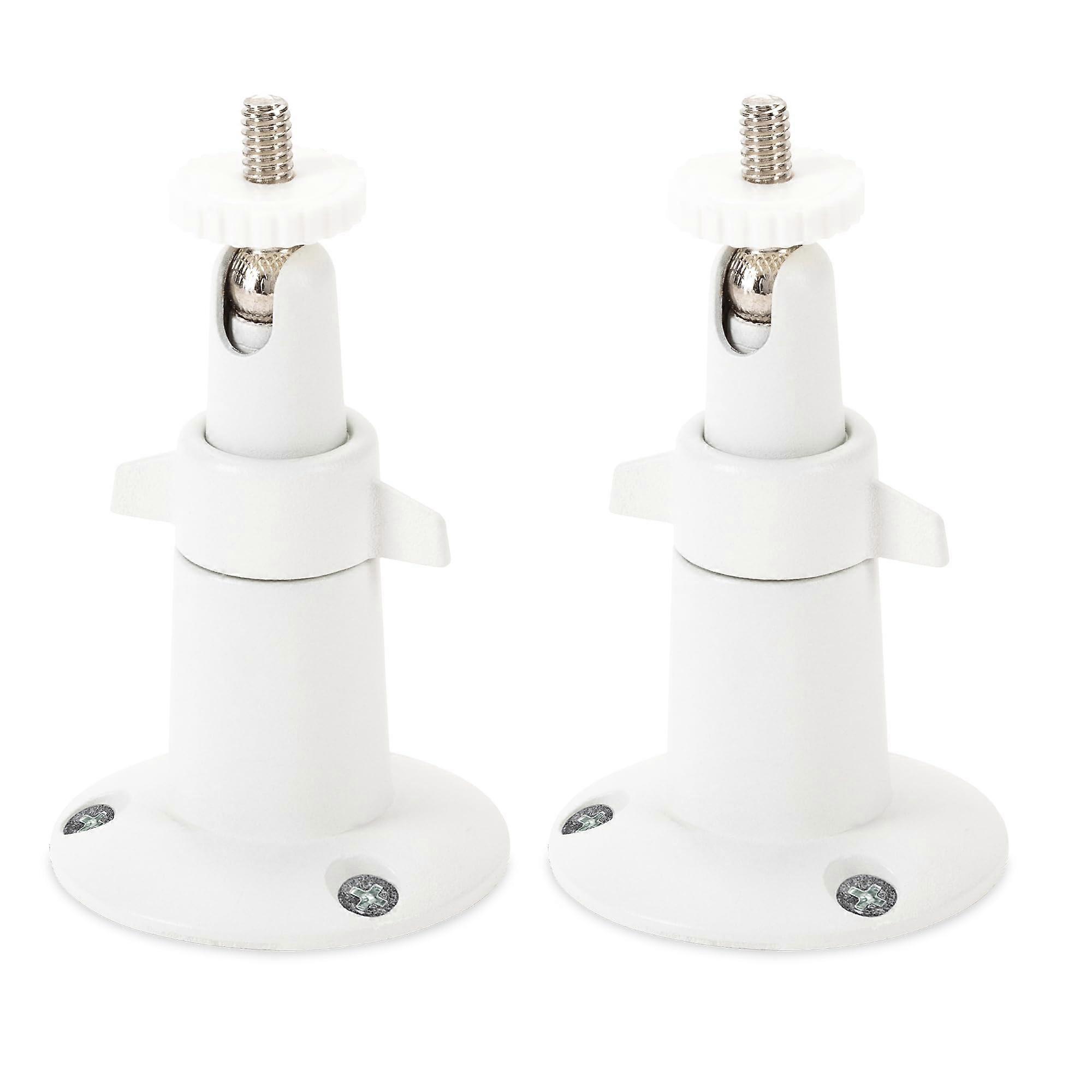 Adjustable Camera Wall Mount 2 Pack White, Weatherproof 360° Swivel for Arlo Pro Ultra and Ring