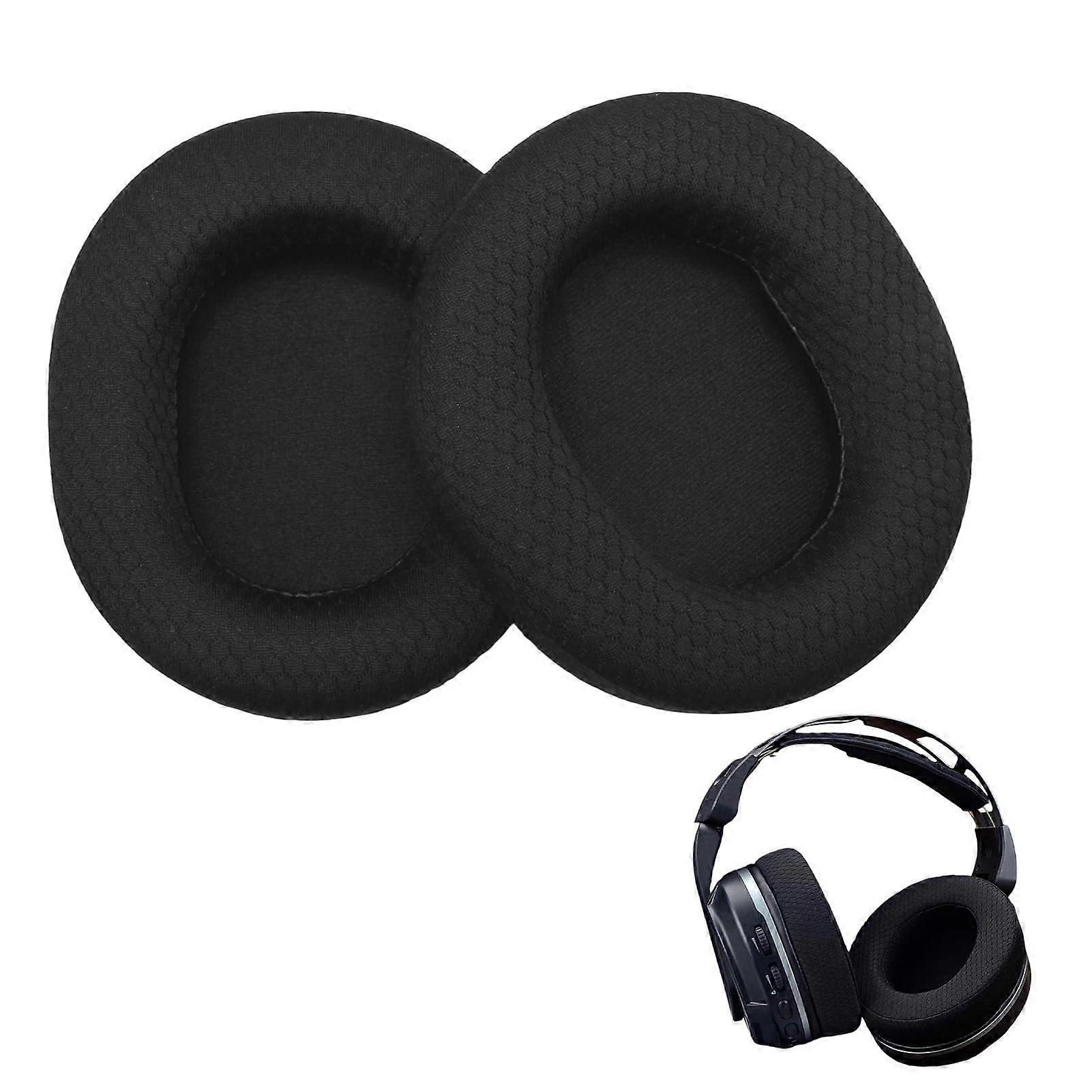 Replacement Ear Pads 2Pack for Compatible Gaming Headset Models 1/3/5/7/9 Pro Prime Wireless Memory Foam Mesh Fabric Black