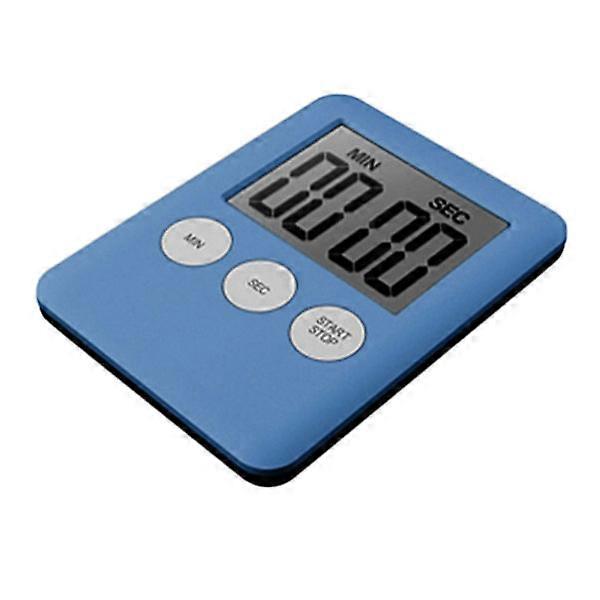 Thin Kitchen Timer Timer Large Screen Digital Magnetic Countdown - Dark Blue Blue