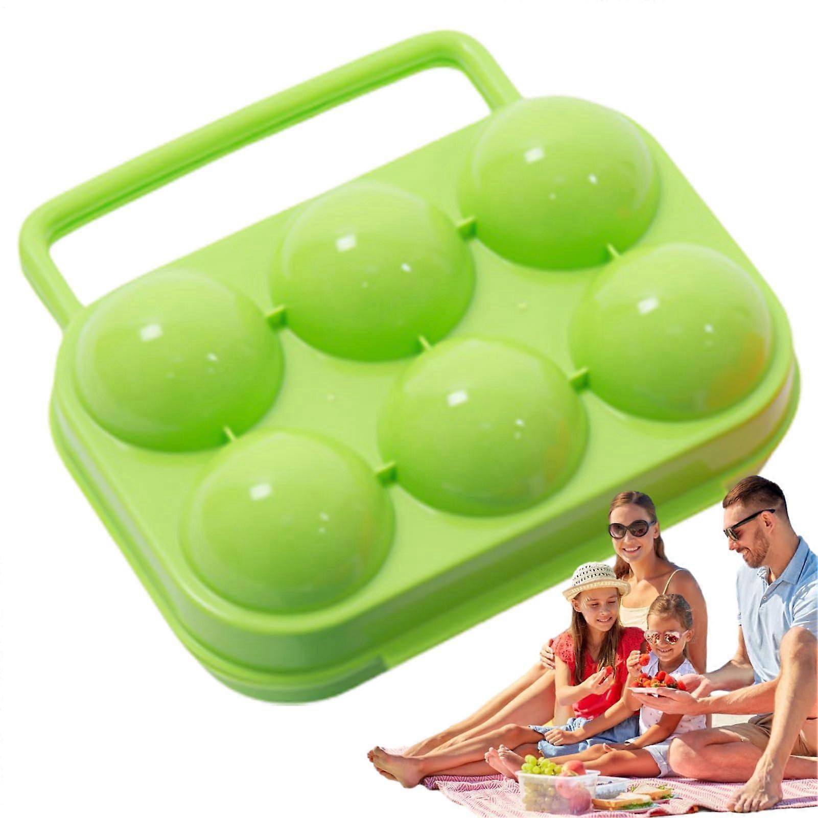 Reusable Egg Storage Container with Secure Locked Lid for Camping and Refrigerator Use