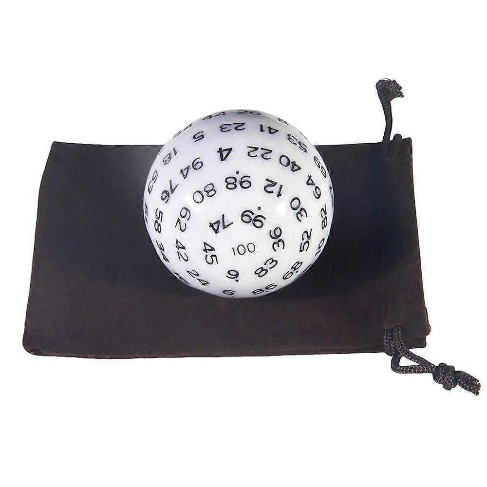 D100 Dice Polyhedral Acrylic 100 Sided Dices with Bag for Table Board Role Playing Game Bar Funny Kids Party Entertaiment